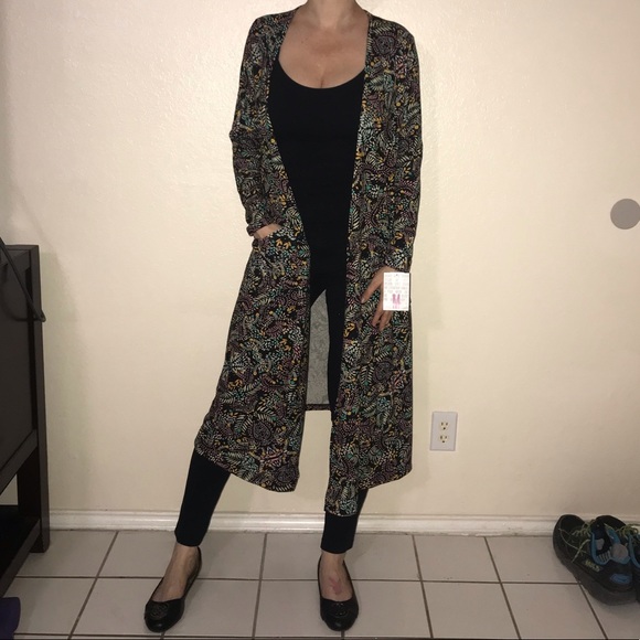 Floral print duster “Sarah Cardigan” - Picture 3 of 8